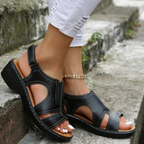 Women’s Sandals – Open Toe – Cut-Out Upper – Slingback Strap – Wedge Sole – Lightweight