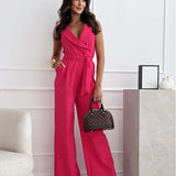 Women's Elegant Wide-Leg Jumpsuit