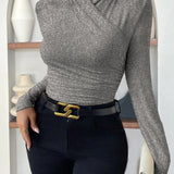 Angela – Elegant Wrap-Style Top