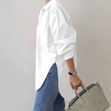 Women’s Oversized Shirt – Button-Up – Long Sleeve – Relaxed Fit