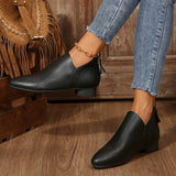 Sophia | Ankle Boots – Low Heel Slip-On