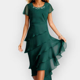 Charlotte | Sumptuously Exquisite Silk Chiffon Dress