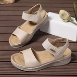 Women’s Sandals – Open Toe – Cushioned Footbed – Slip-On with Ankle Strap – Soft Material