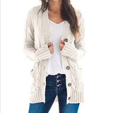 Long sleeve knitted sweater for women
