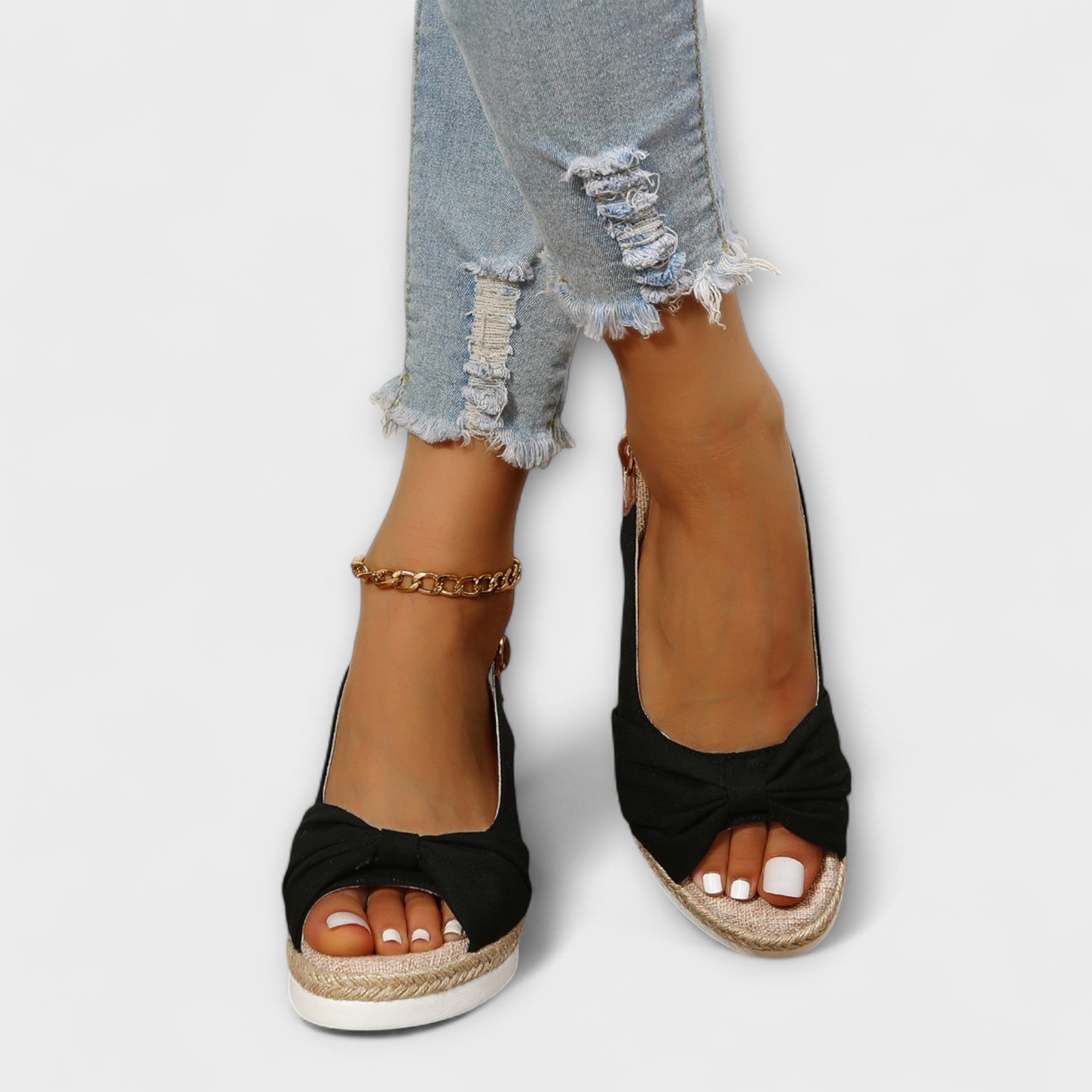 Taylor | Summer Sandals With Decorative Bow
