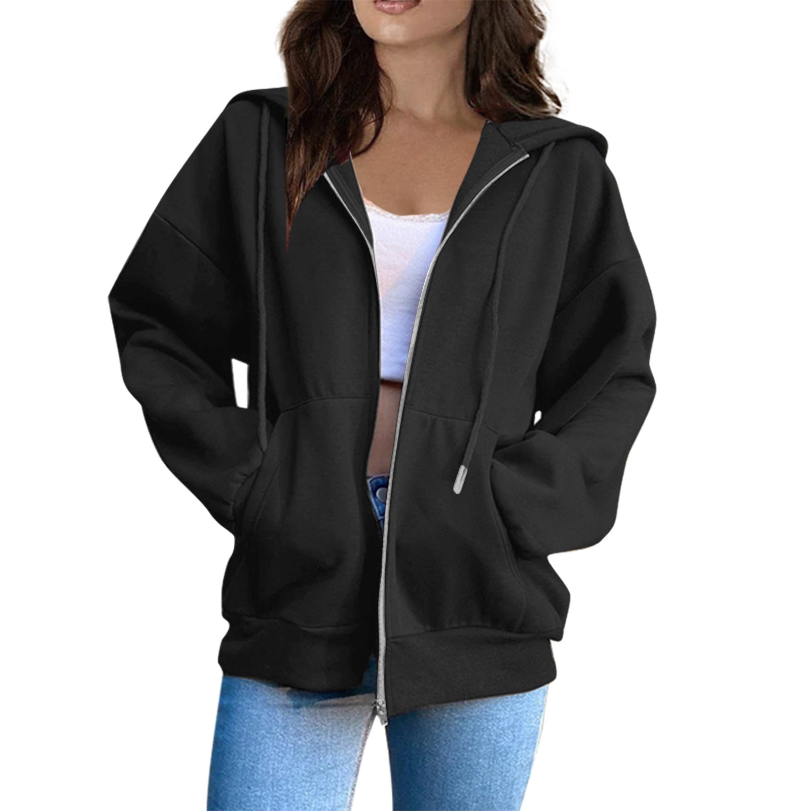 Francesca | Hooded Jacket – Zip-Up Front
