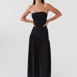 Charlotte | Luxurious Strapless Maxi Eveningwear Dress