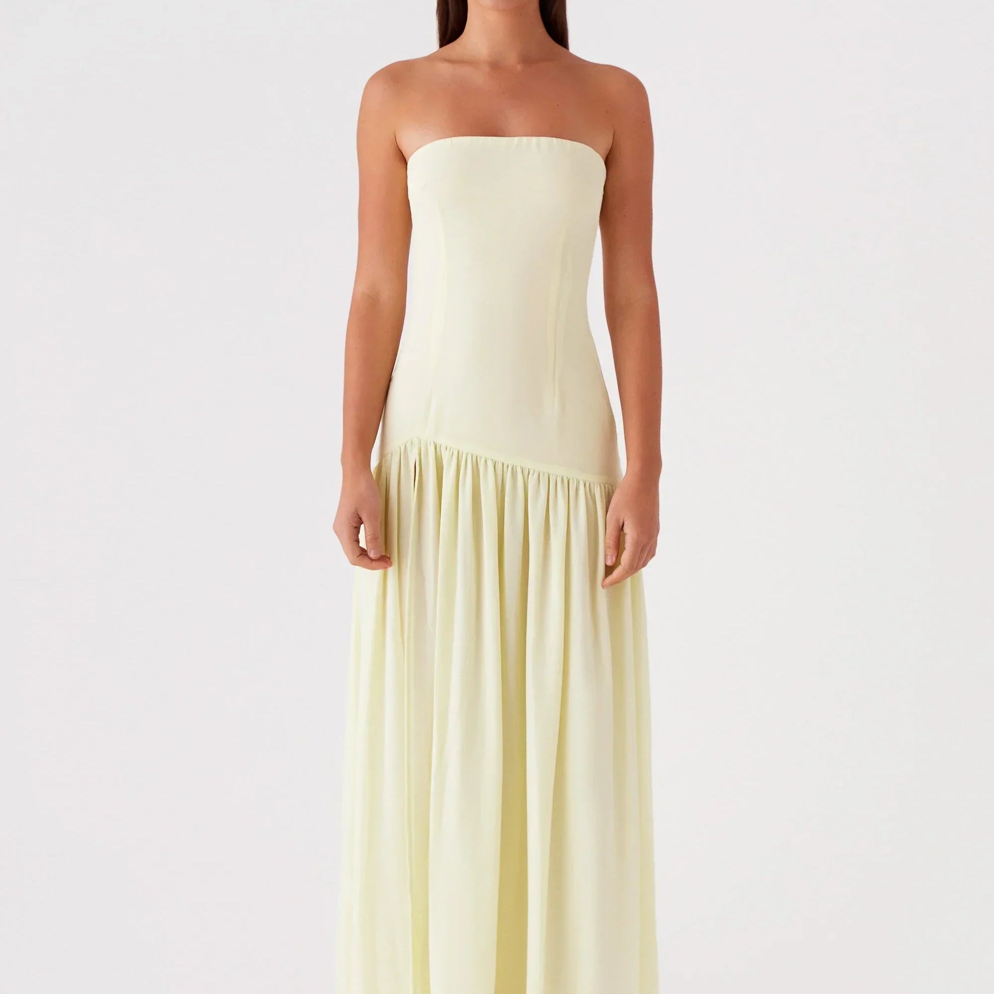 Charlotte | Luxurious Strapless Maxi Eveningwear Dress