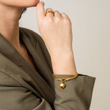 Gold Heart Bracelet Luxe Collection Subtle Exclusivity