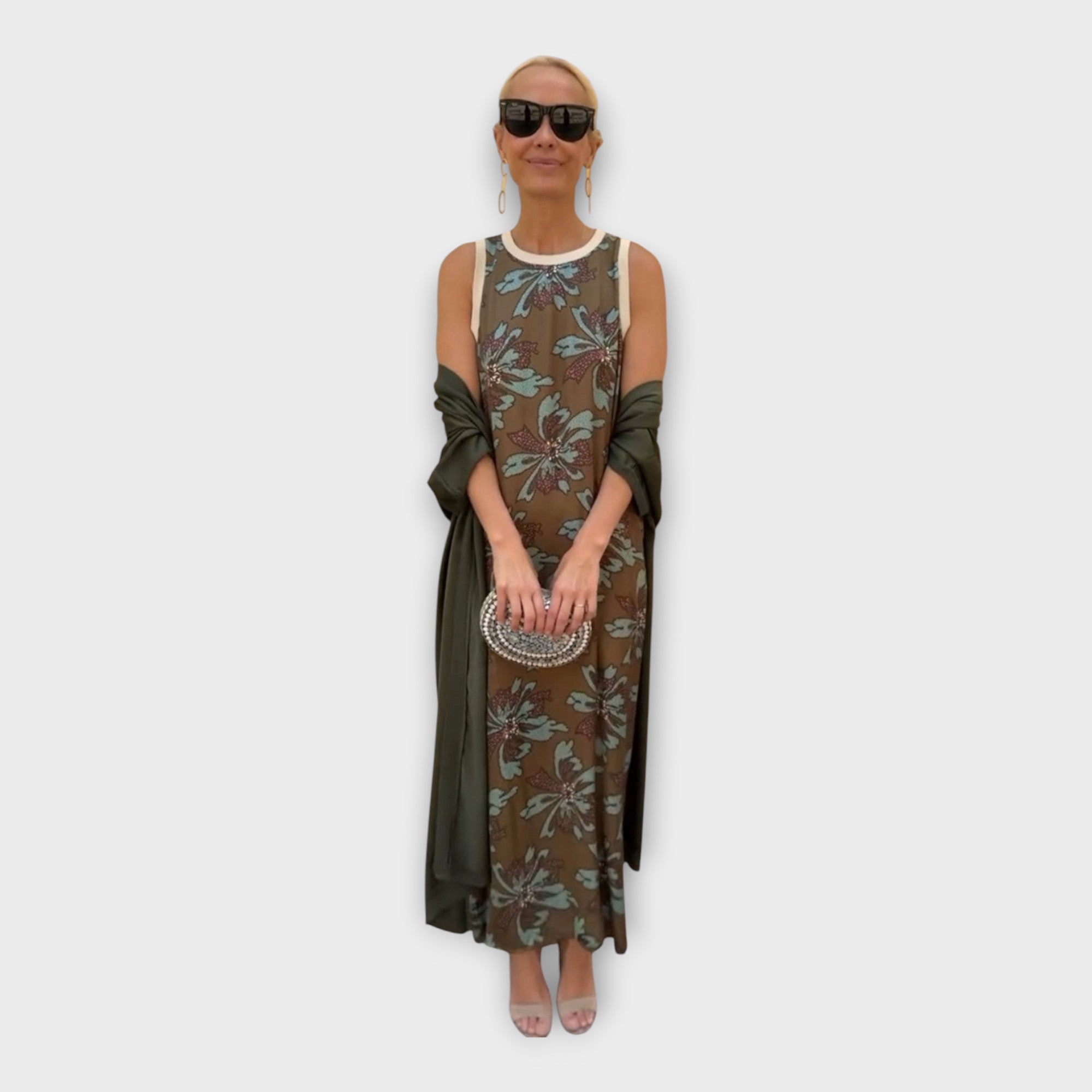 Charlotte | Floral Maxi Dress With Embellishments