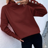 Robyn | Casual Knitted Sweater with High Neck