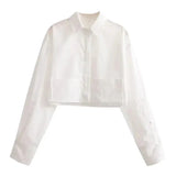 Striped Long-Sleeve Shirt for Women - Stylish Button-Up Blouse