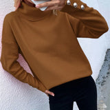 Robyn | Casual Knitted Sweater with High Neck