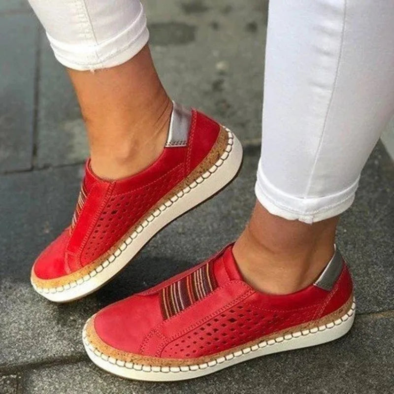 Callie | Slip-On Shoes – Breathable Perforated Upper