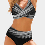 Alexandra | Sculpting High-Waisted Geometric Bikini