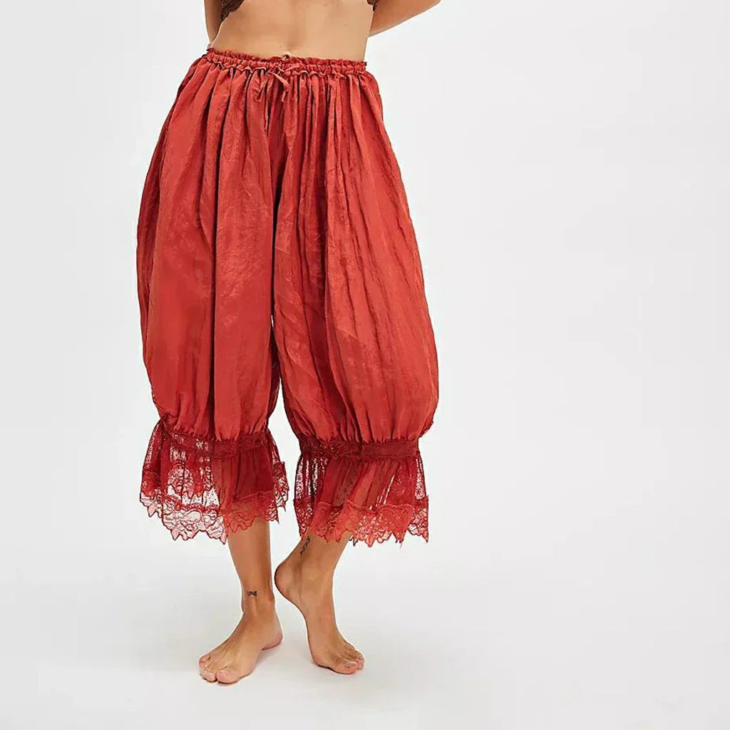 Elizabeth Victoria Clarke | Boho Lace Wide Leg Trousers