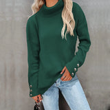 Robyn | Casual Knitted Sweater with High Neck