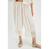 Elizabeth Victoria Clarke | Boho Lace Wide Leg Trousers