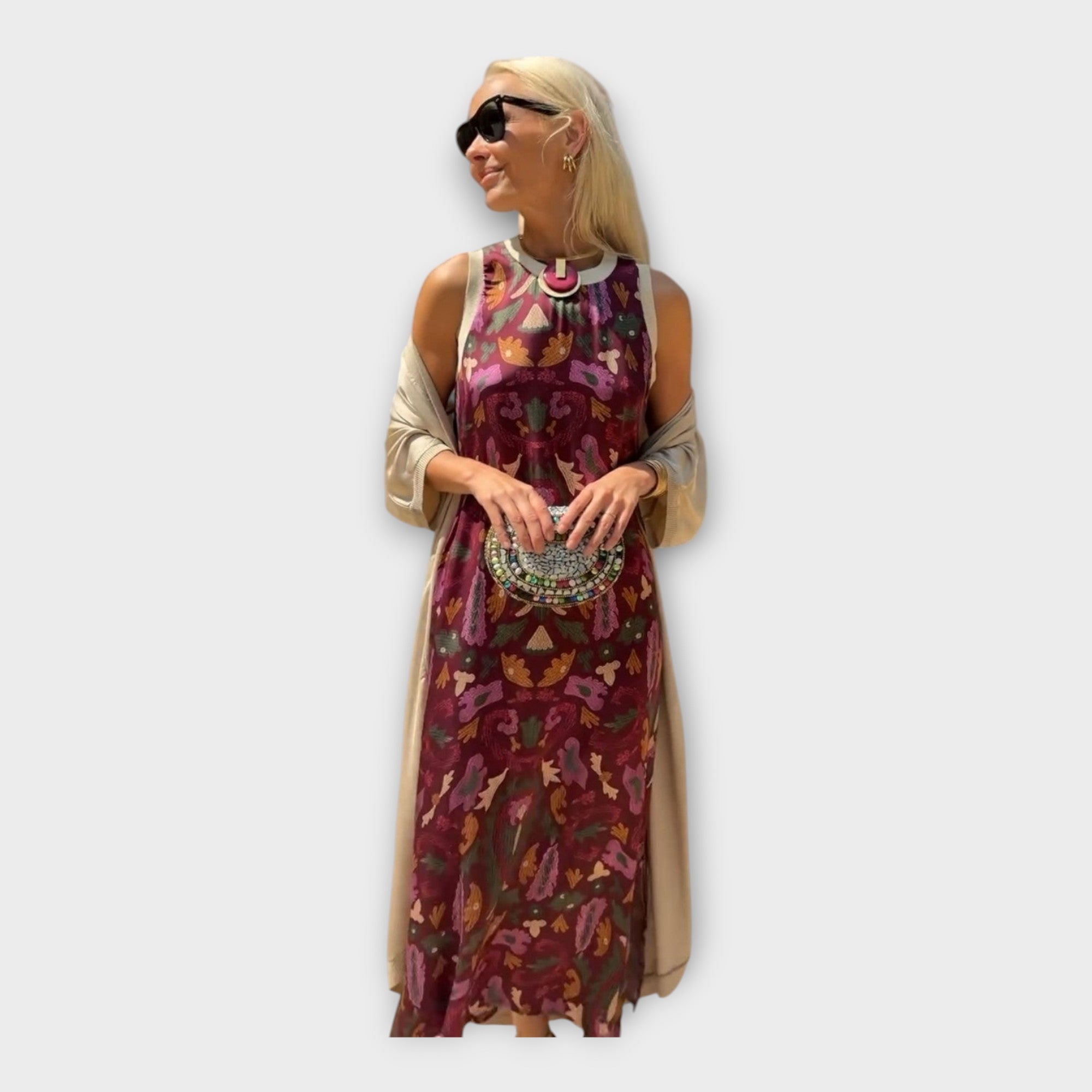 Christabella | Maxi Dress With Contemporary Pattern