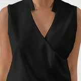 Tessa | Classic Sleeveless Solid Blouse