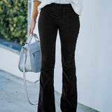 High-Waist Flare Pants for Women - Stretch Fit, All-Season, Chic & Comfortable