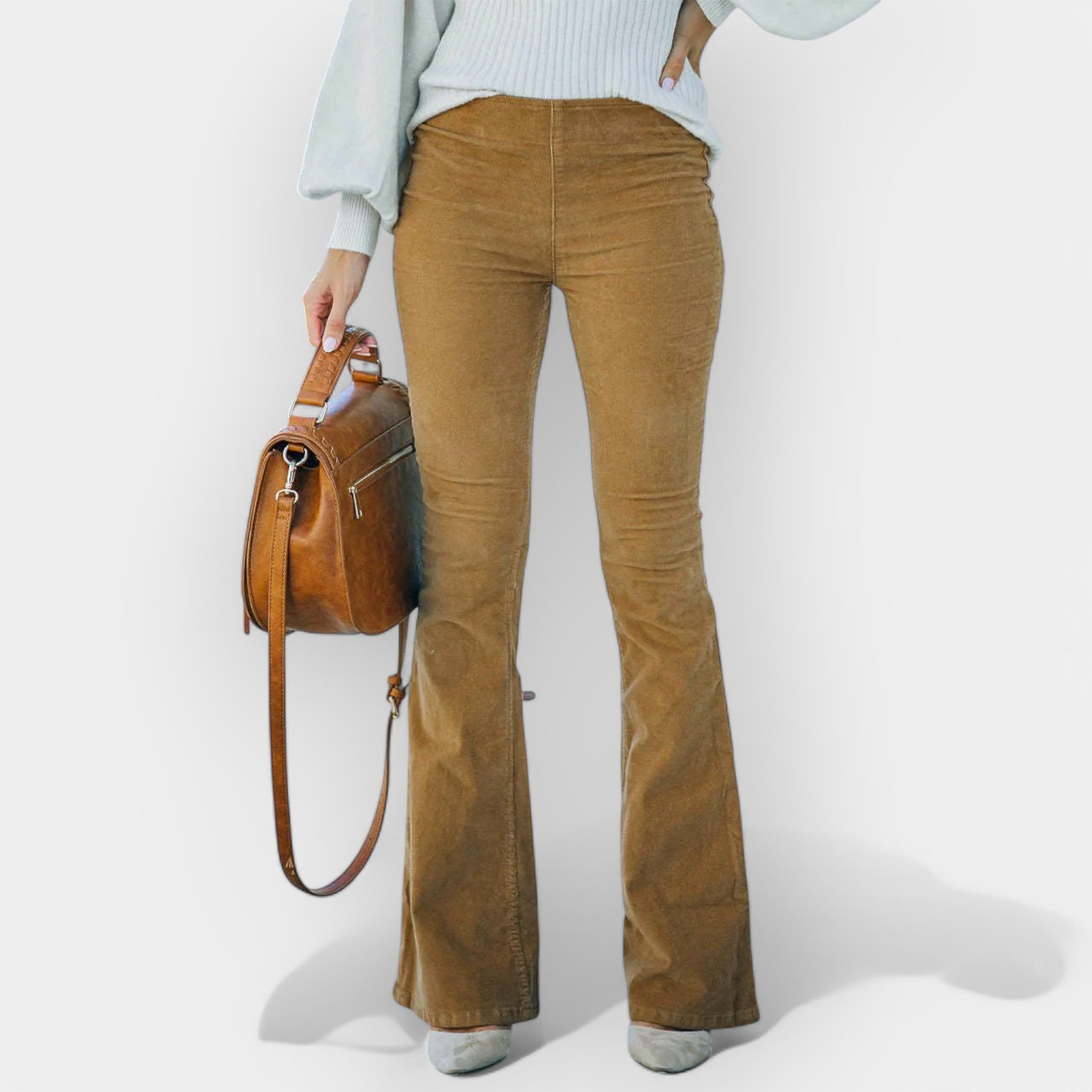 Jordan | Elegant High Waisted Wide Trousers