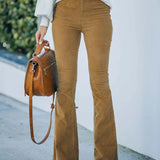 High-Waist Flare Pants for Women - Stretch Fit, All-Season, Chic & Comfortable