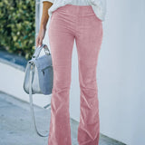 High-Waist Flare Pants for Women - Stretch Fit, All-Season, Chic & Comfortable