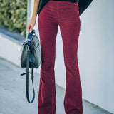 High-Waist Flare Pants for Women - Stretch Fit, All-Season, Chic & Comfortable