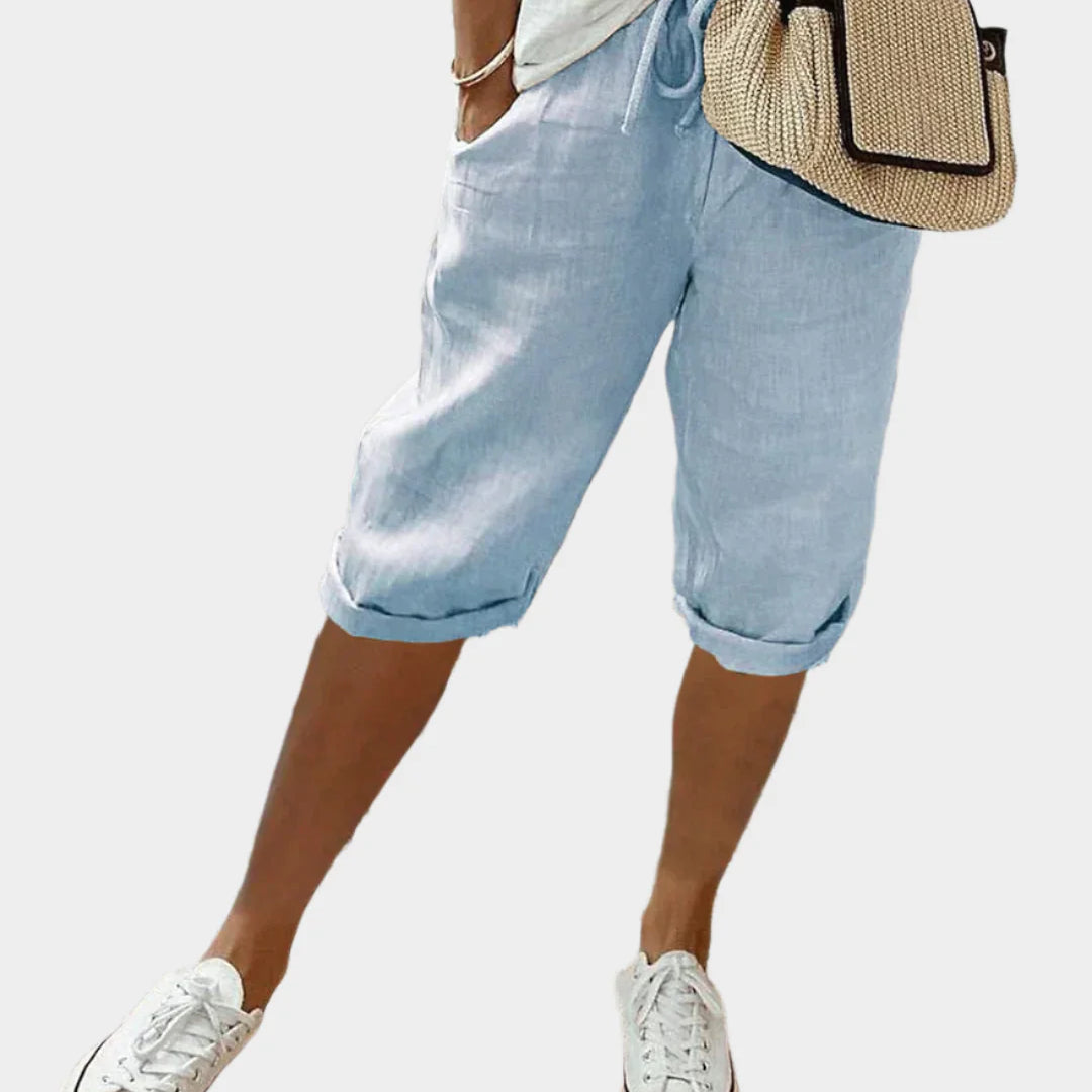 Charlotte Pembroke Elegant Linen Trousers for Women