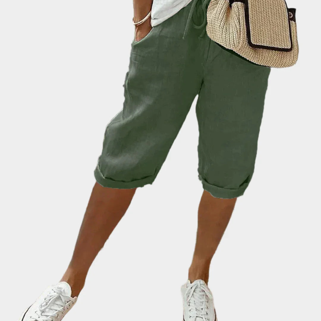 Charlotte Pembroke Elegant Linen Trousers for Women