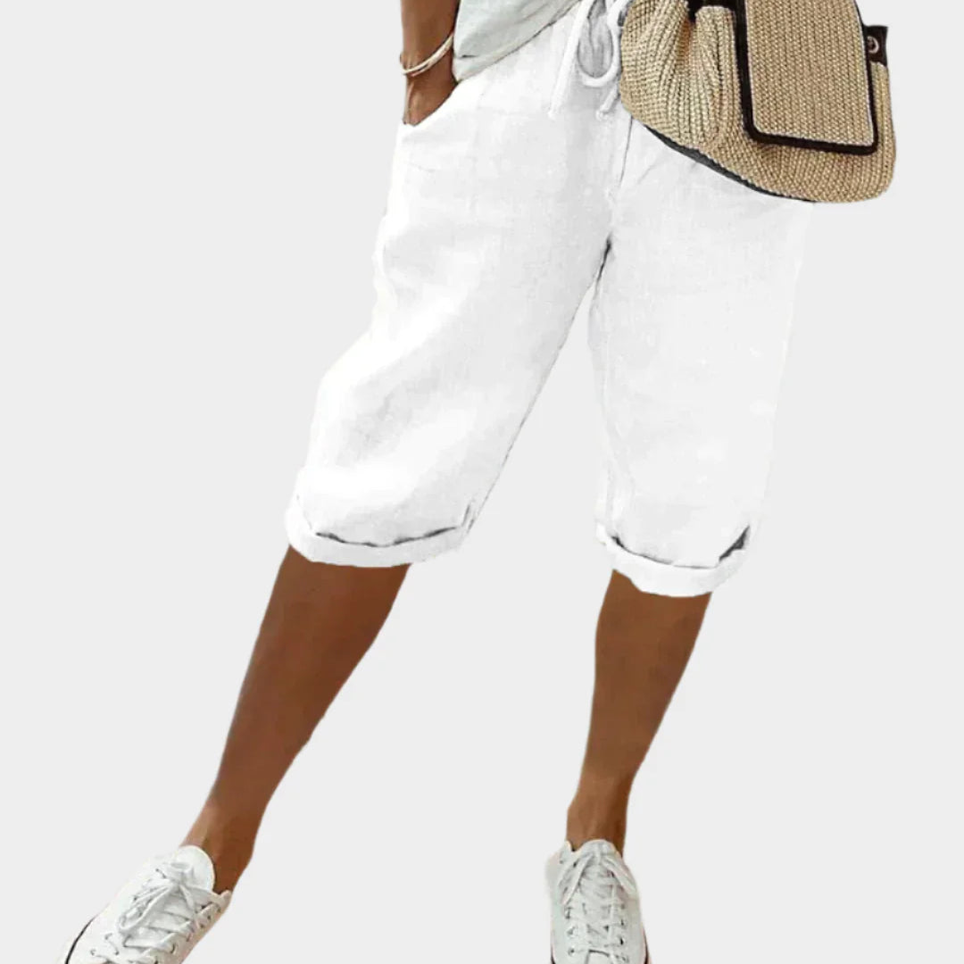 Charlotte Pembroke Elegant Linen Trousers for Women