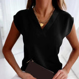 Lori – Sleeveless V-Neck Blouse