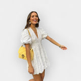 Alexandria | Luxurious Lightweight White Daytime Dress