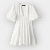 Alexandria | Luxurious Lightweight White Daytime Dress