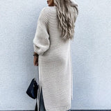 Long sleeve knitted cardigan for women