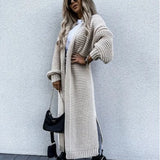 Long sleeve knitted cardigan for women