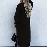 Long sleeve knitted cardigan for women