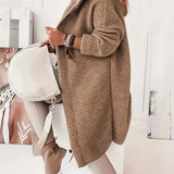 Women's  Loose hooded cardigan met lange mouwen