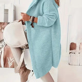 Women's  Loose hooded cardigan met lange mouwen