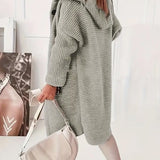 Women's  Loose hooded cardigan met lange mouwen