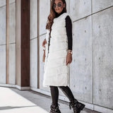Peyton | Faux Fur Vest - Long Sleeveless