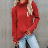 Robyn | Casual Knitted Sweater with High Neck