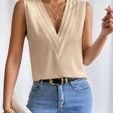 Sleeveless Loose-Fit Blouse for Women - Casual Summer Style