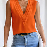 Sleeveless Loose-Fit Blouse for Women - Casual Summer Style