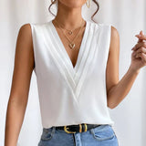 Sleeveless Loose-Fit Blouse for Women - Casual Summer Style