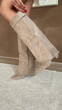 Beige Suede