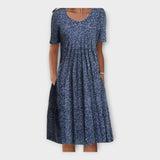 Alexandrine | Floral Dress With Extravagant Sleeves