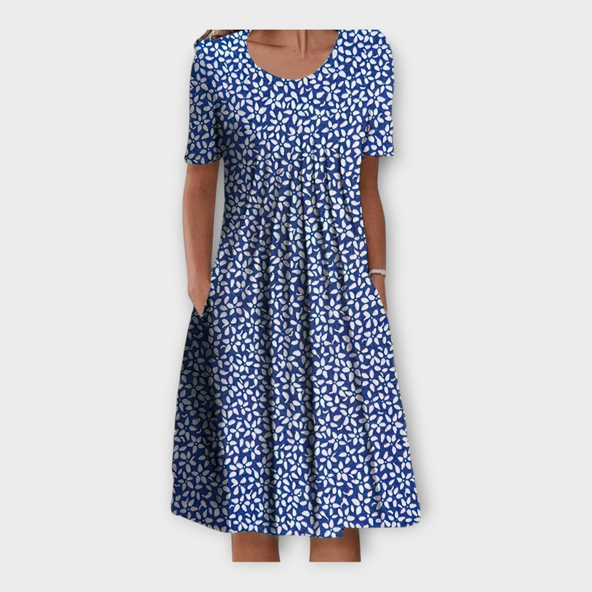 Alexandrine | Floral Dress With Extravagant Sleeves