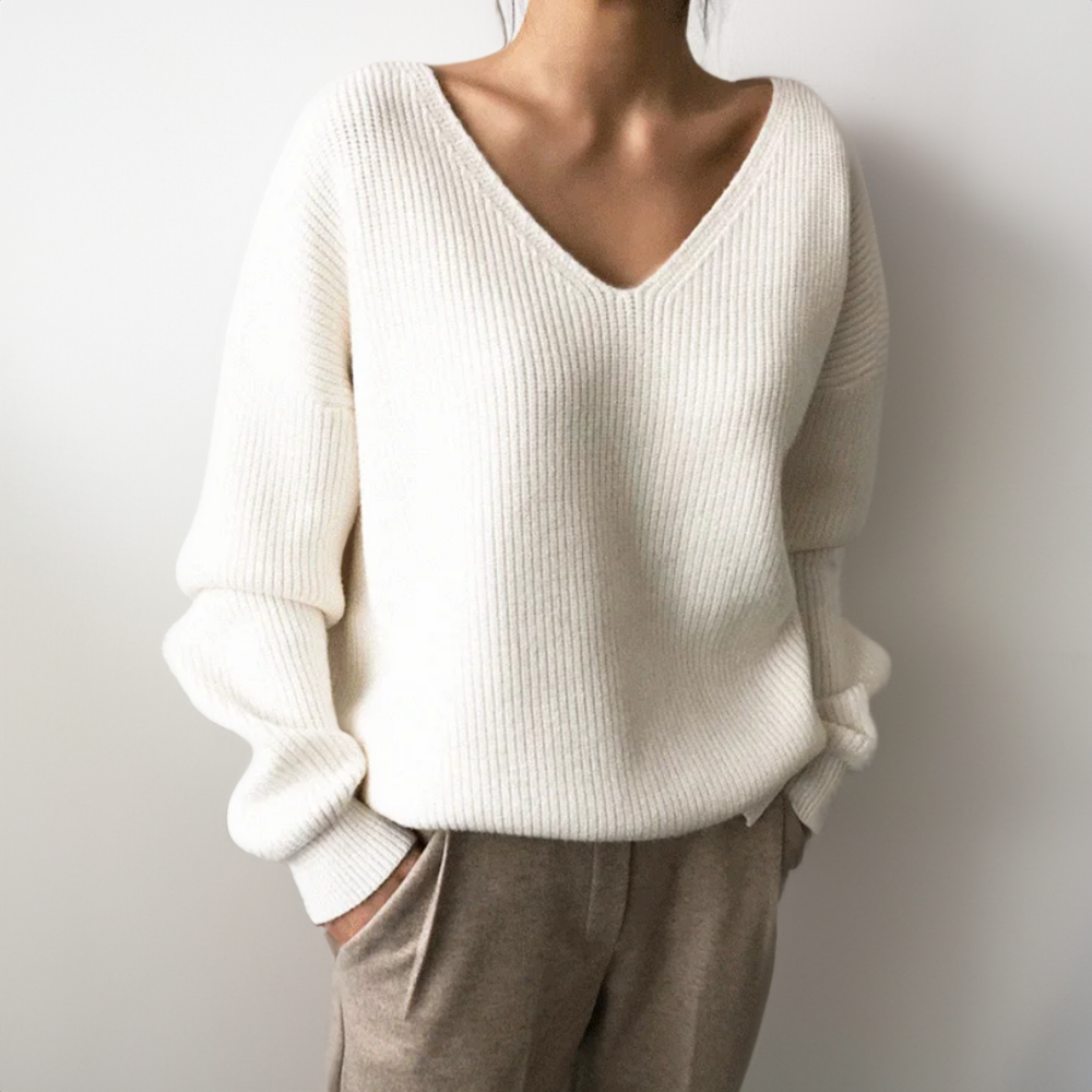 Orla | Comfortable Sweater with V-Neckline